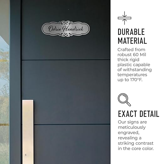 Custom Wall or Door Sign, Personalized Cloud Plaque Engraved Message - Image 3