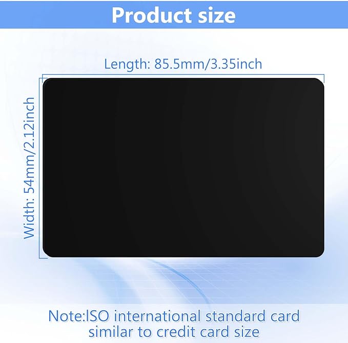 100 Pack - Premium Blank PVC Cards - Image 2