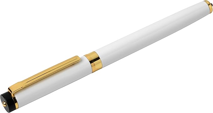 Dryden Designs Fountain Pen Medium Nib, Pearl White, Left and Right Handed - Image 5