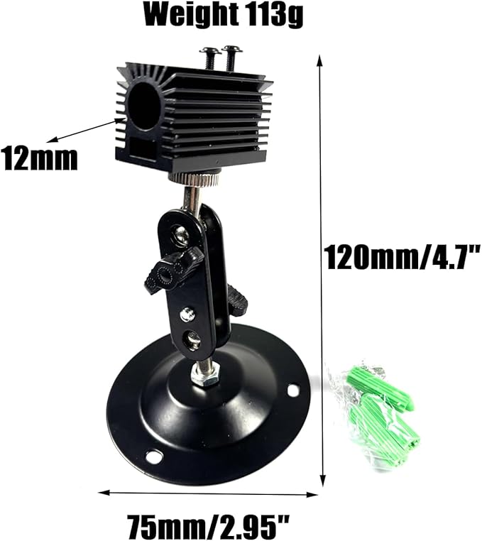 Laser Positioning Bracket Laser Module Fixing Bracket 360-degree Adjustable - Image 2