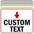Custom Arrow, Custom Directional Sign, Down Arrow, 18x24 Inches, 55 mil thick by MySignCenter