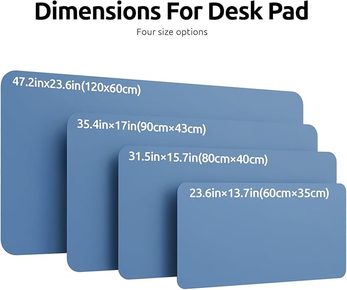 YSAGi Leather Desk Protector, Office Mat, Large Mouse Pad, Non-Slip PU Leather - Image 8
