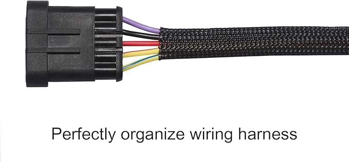 100ft - 1/2 inch PET Expandable Braided Sleeving – Black – Alex Tech Braided - Image 3