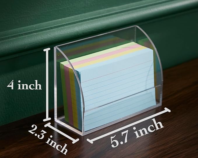 SEVENY 1 PACK 3x5 Acrylic Index Card Holder Business Card Display Stand - Image 3