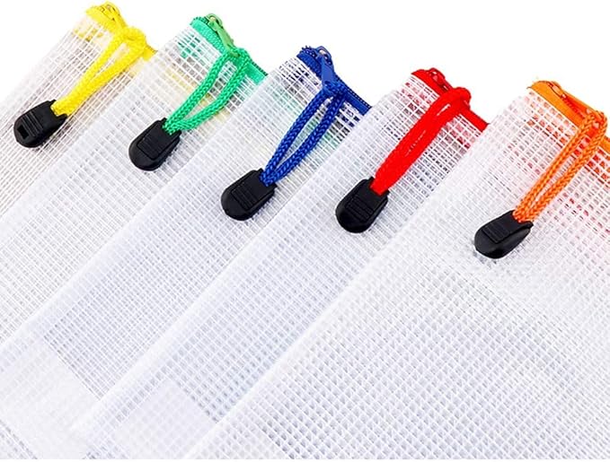 Oaimyy-18 Pcs-Mesh Zipper Pouches File Bags Puzzle Storage Bags Folders Large - Image 6