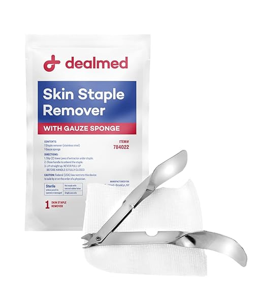 Dealmed Sterile Staple Removal Kit, Includes Staple Remover and Gauze Sponge - Image 7