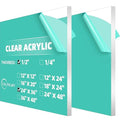CALPALMY 1/2" Thick Clear Acrylic Sheets 24" x 36", Pre-Cut Plexiglass Sheets by CalPalmy
