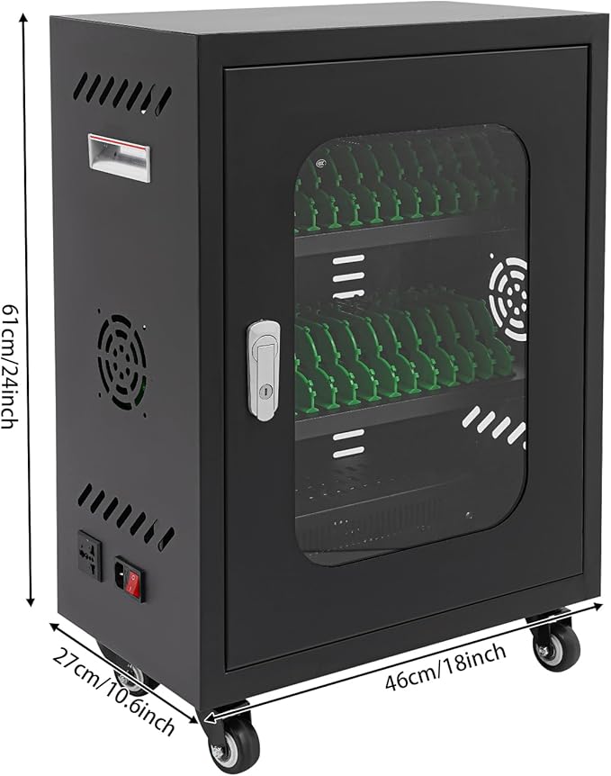 Rechargeable Mobile Phone Charging Cabinet, 30 Slots Cell Phones Charging - Image 6