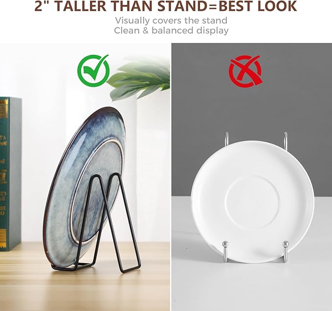 LIONWEI LIONWELI Decorative Plate Stand Holder Picture Frame Stand Easel - Image 8