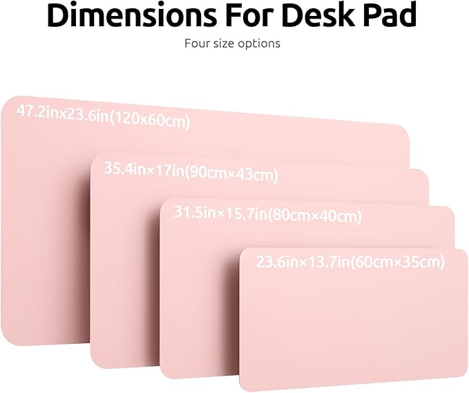 YSAGi Leather Desk Protector, Office Mat, Large Mouse Mat, Non-Slip PU Leather - Image 4