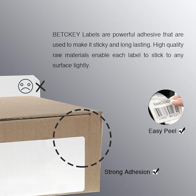 BETCKEY - 3" x 1" UPC Barcode & Address Labels Compatible - Image 4