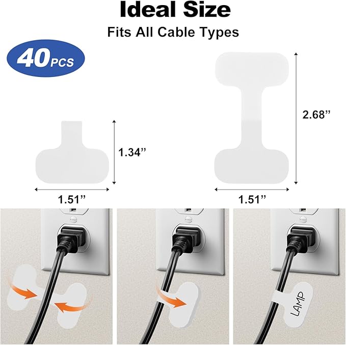 SZ.haitun 40 Pack Cable Labels Tags - Image 2
