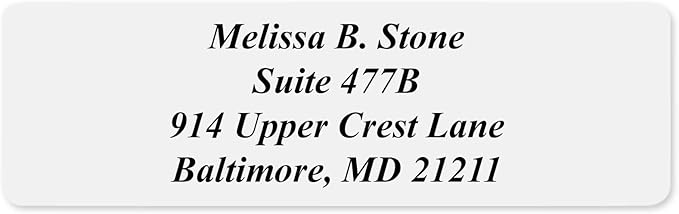 Clear Personalized Return Address Labels - Image 5