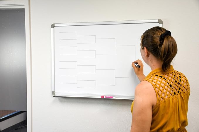 12 Team Bracket Whiteboard 48" x 36" - Image 4
