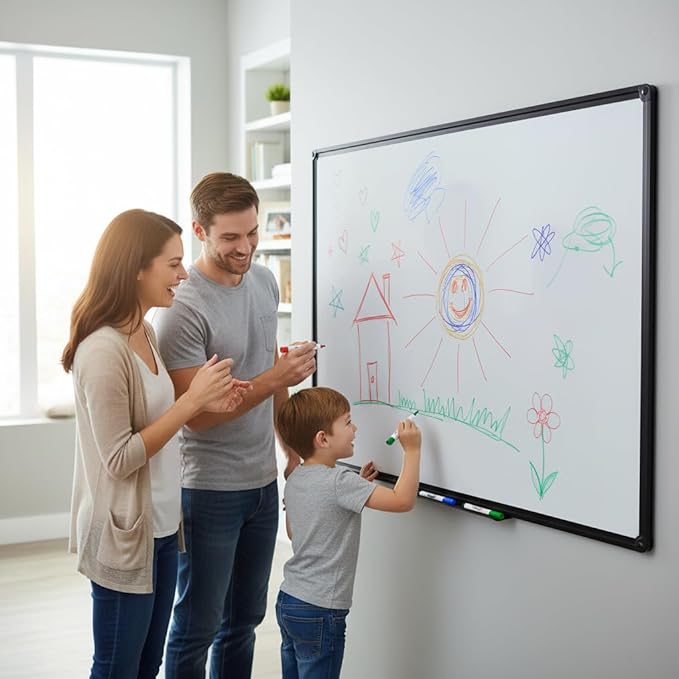 Magnetic Dry Erase Board, Wall-Mounted White Board - Image 7