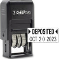 ZIGEL D50 Date Stamp with DEPOSITED by ZIGEL