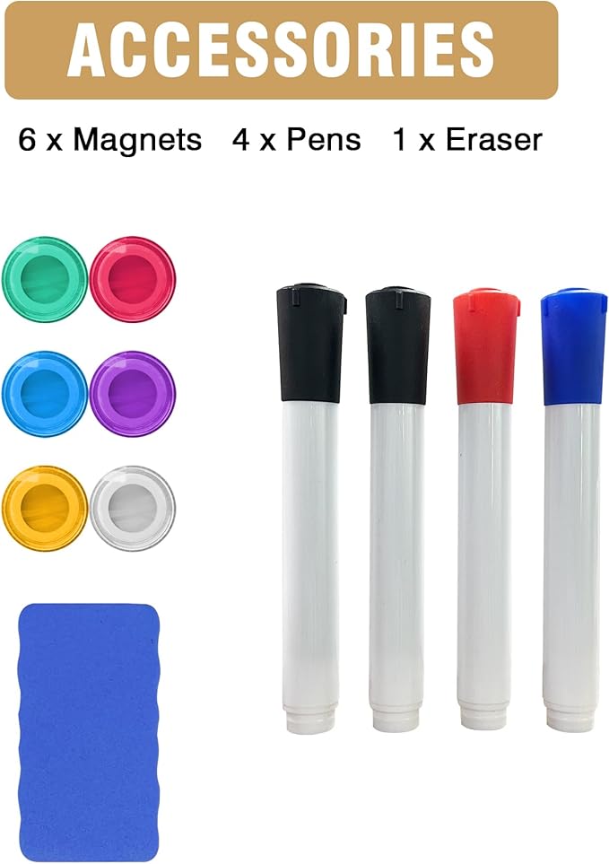 60"X 48" Large Magnetic Dry Erase Whiteboard, Wall Hanging Board - Image 6