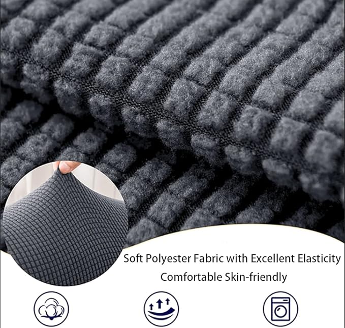 Premium Polyester Sofa Arm Cover, Scratch Resistant Protector Covers, Elastic - Image 2