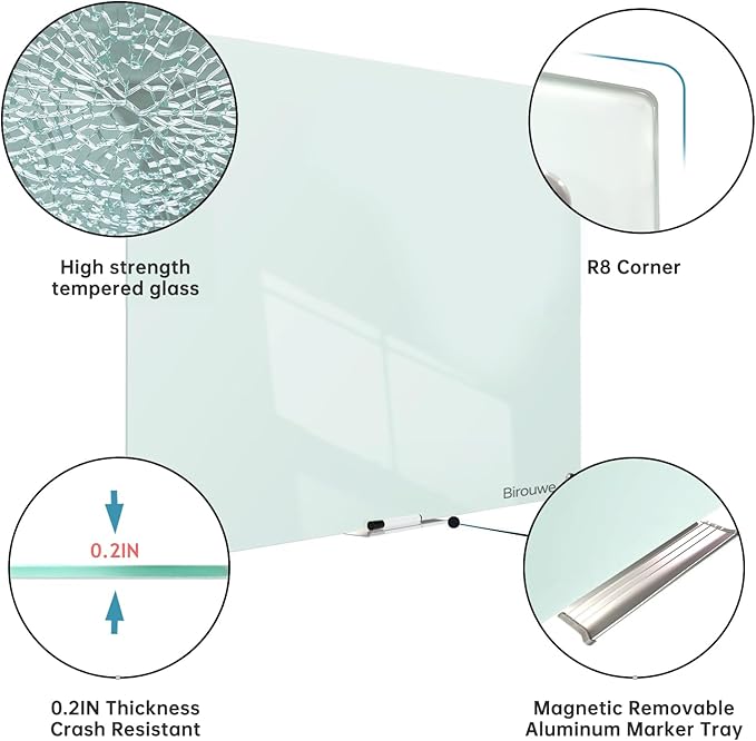 Magnetic Glass Whiteboard - Image 4