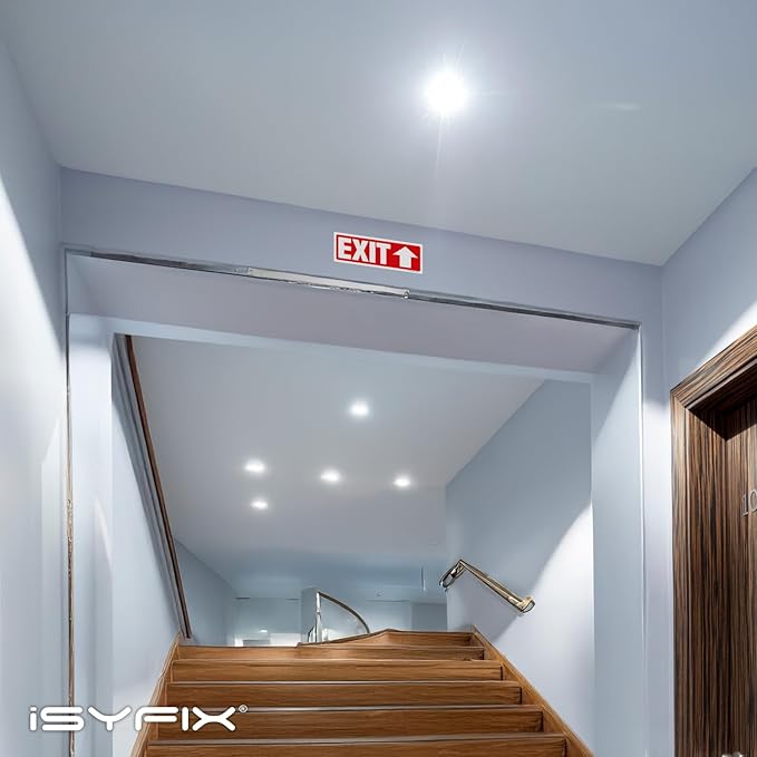 iSYFIX Exit Signs Stickers 12 Pack 12x4 Inch - Image 6