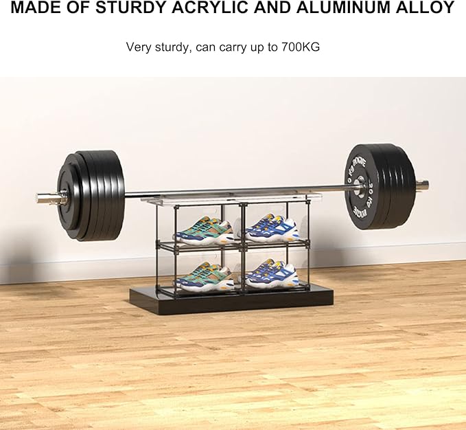 KOKOIN Magnetic Side Open Transparent Plastic Storage Shoe Box Clear Shoe - Image 4
