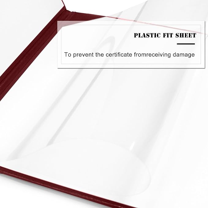 Diploma Cover 8.5” x11” Diploma Holder of Graduation Leatherette Padded - Image 5