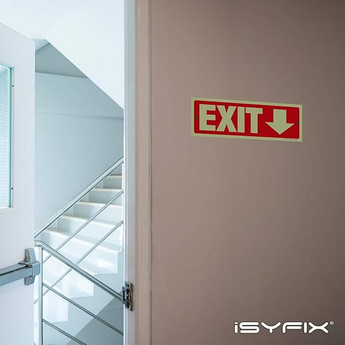 iSYFIX Exit Signs with Directional Down Arrow - Image 5