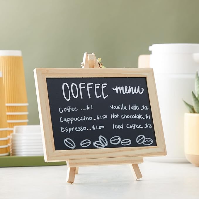 Juvale Wood-Framed Mini Chalkboard Signs - Image 2