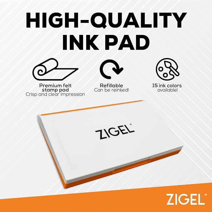 2 Pack Plastic Case Stamp Pad Large Size - Image 3