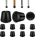 1-1/2” Round Rubber Chair Leg Tips Caps, Chair Leg Floor Protectors, Non-Slip by VOCOMO