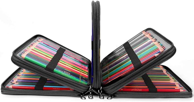 Large Capacity Black Flower Pencil Holder - Image 5