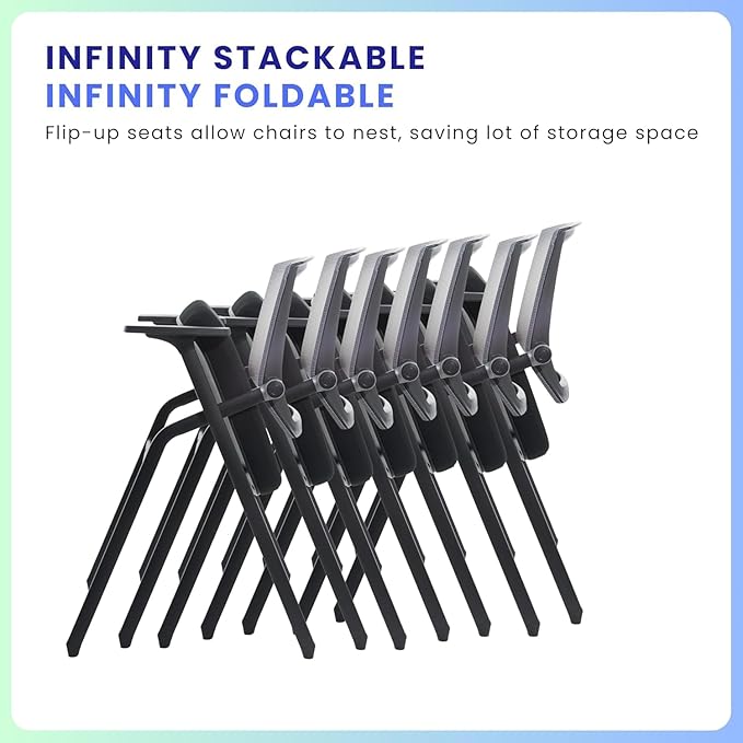 BLANEDUO, 10 Pack Foldable Office Chair - Image 5