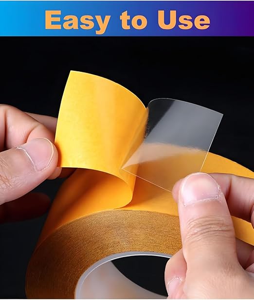 Ultra-Thin Double Sided Adhesive Tape 1.5Inch x 66Ft Transparent Sticky Tape - Image 5