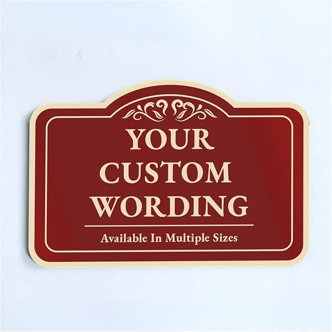 Custom Decorative Outdoor Metal Signs, Personalized Aluminum, Customized by SpeedyOrders