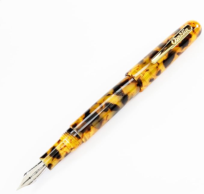 Conklin All American Fountain Pen in Tortoiseshell – Broad Nib, Vintage Design - Image 8