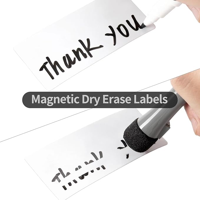 OQUYDEA 40-Pack Dry Erase Magnetic Labels - Image 3