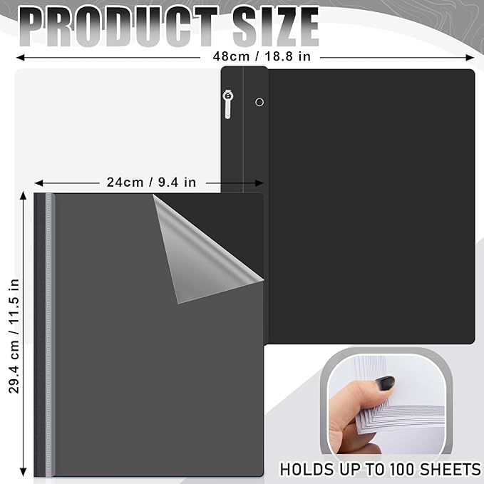 Teling 48 Pcs Clear Front Report Covers - Image 2