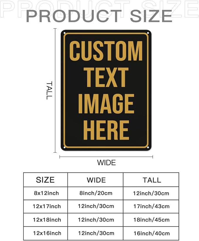 Custom Signs Outdoor Metal Sign Custom Sign Outdor Indoor Personalized Signs - Image 2