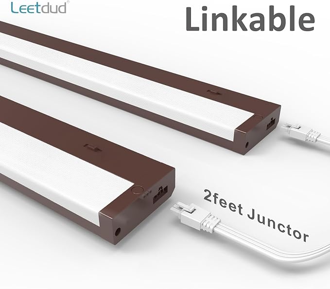 Leetdud LED Under Cabinet Lighting Hardwired or Plug in, 40 Inch 20W, Dimmable - Image 4