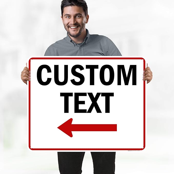 Custom Arrow, Custom Directional Sign, Left Arrow, 24x30 Inches, 55 mil thick - Image 2
