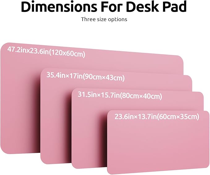 YSAGi Leather Desk Protector, Office Mat, Large Mouse Mat, Non-Slip PU Leather - Image 4