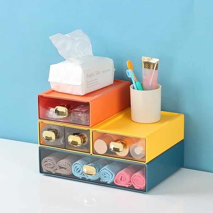 OSteed Spacious Desktop Storage Box, 1 Large Storage Drawer, Stackable Office - Image 7