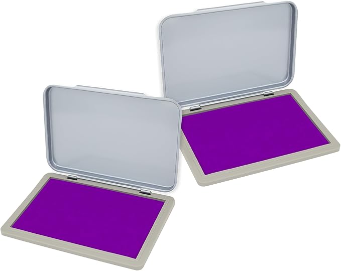2 Pack Metal Case Stamp Pad Medium Size by ZIGEL