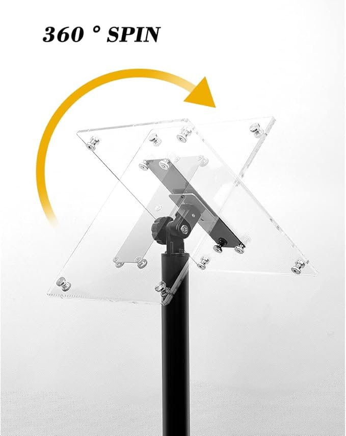 DISPLAYSWORKER Heavy Duty Pedestal Sign holder floor Stand, sign stand poster - Image 3