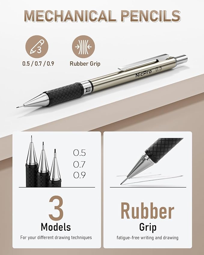 Nicpro 35PCS Art Mechanical Pencil Set - Image 2