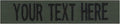 Custom Uniform Name Tapes Solid Colors. Olive Drab Fabric, 5 Inch Hook Fastener by NORTHERNSAFARI