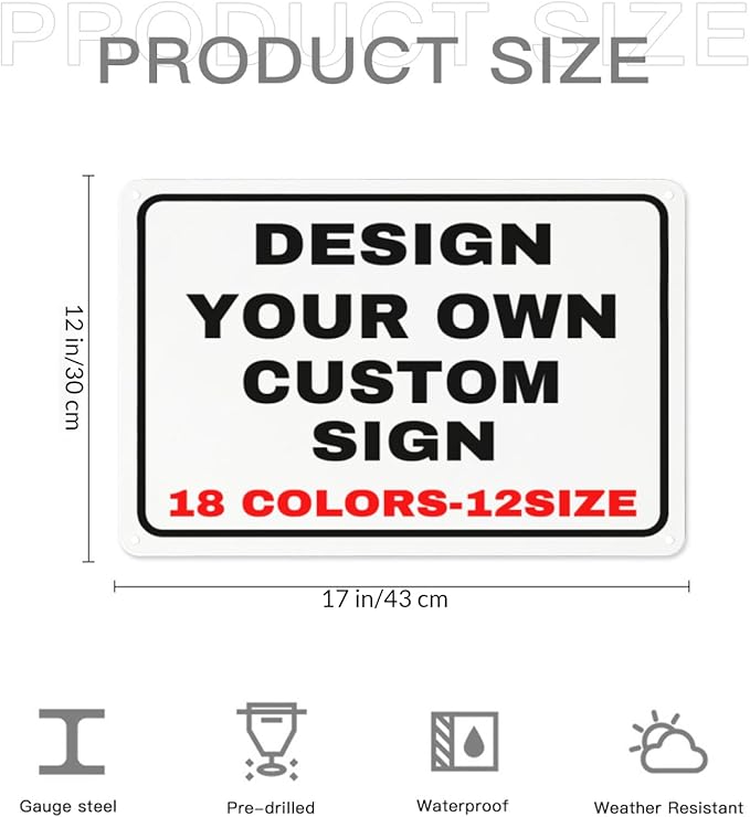 Custom Outdoor Metal Personalized Sign - Image 4