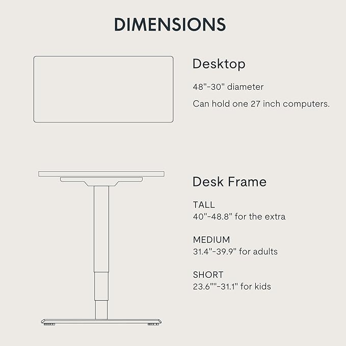 FlexiSpot E6 3-Stage Dual Motor Electric Standing Desk 48 x 30 Sit Stand Up Desk - Image 5