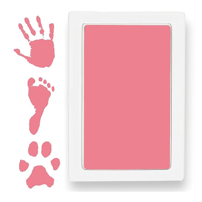 Large Clean Touch Ink Pad for Baby Handprints and Footprints – Inkless Infant by TinyGifts