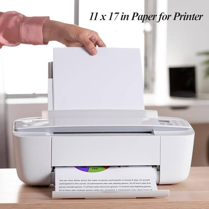 11" x 17" Blank Print Paper, 225Sheets/450Pages Blank Loose-Leaf Paper - Image 4